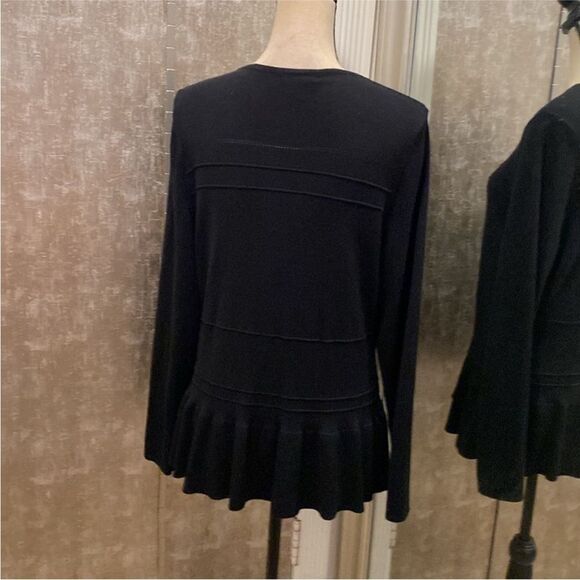 Jason Wu Black Button-Up Cardigan, L - Picture 6 of 9